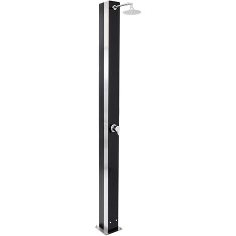 Solardusche Exquisit aus Edelstahl mit Glasfront 18l