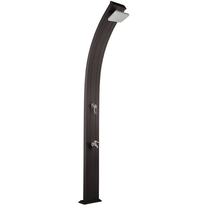 Spring Solardusche 30 Liter Gartendusche Außendusche Aluminium Anthrazit - Formidra