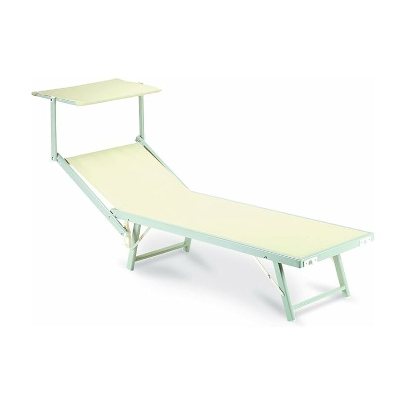 Garden Friend - Solarium de plage ibiza en textilene 580 gr/m2 - couleur beige