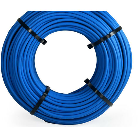 Solarkabel 4mm² 100m Rolle Ring Solarleitung rot, schwarz oder blau Blau