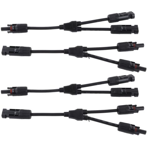 Solarkabel männlich weiblich Stecker, PPO 1000 VDC Solarpanel Photovoltaik-Abzweig steckbares wasserdichtes Parallelkabel zum Austausch (PV-LTY2)