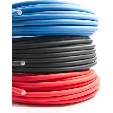 Solarkabel Meterware - 4mm² 6mm² 10mm² - rot Schwarz blau 4mm² Rot