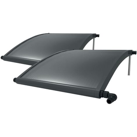 Solarkollektor Standard 2er Set 80x120cm/0,8m² inkl. Anschlussstücke