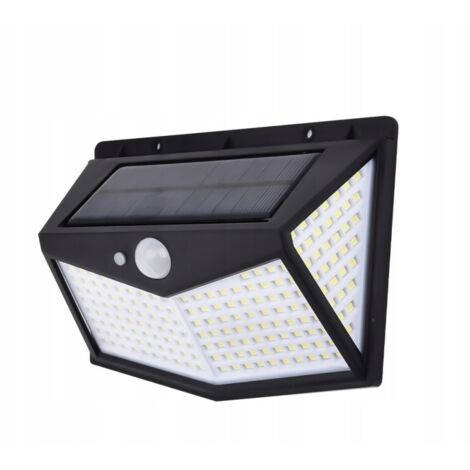 SOLARLAMPE 64W DÄMMERUNGSBEWEGUNGSSENSOR 212 LED