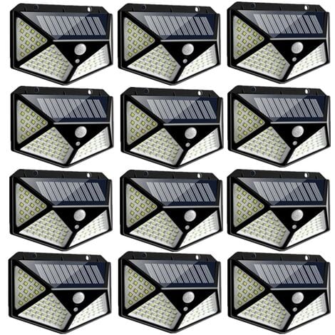 Solarlampen 100LED IP65 Wasserdicht Outdoor - 12er Pack