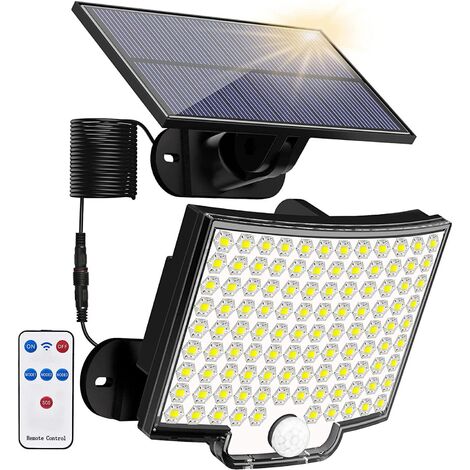 Solarlampen 106LED 4 Modi IP65 5M Bewegungssensor - 1 Pack