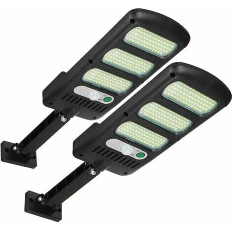 Solarlampen für den Außenbereich, 2er-Pack Außen-Sicherheitsleuchten mit Bewegungsmelder, 180 ° verstellbare wasserdichte Solarlampen für Fassaden, Gärten, Straßen, Veranden