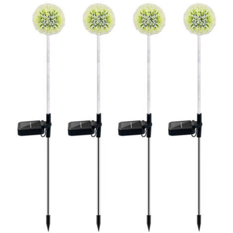Solarleuchte für den Außenbereich, 4 Stück Solar-Pusteblumenleuchte mit Farbwechsel-LED, wasserdichte Solarleuchte für den Garten, Rasen, Balkon, Terrasse, Hof, Halloween-Weihnachtsdekoration
