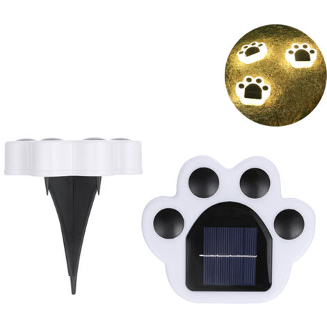[Solarleuchte] + [Gartenlampe] + [ABS] + [IP65] + [4 LEDs] + [Robuster Kunststoff]