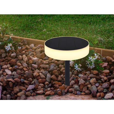 Solarleuchte mit abnehmbaren Erdspieß, auch zur Wandmontage geeignet Ø15cm