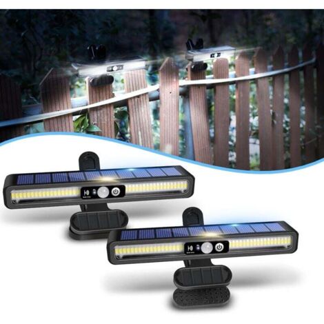 Solarleuchten für den Außenbereich, 2er-Pack – Solar-Bewegungsmelder-Beleuchtung, 36 LEDs, 2 Modi. Solar-Wandleuchte für Garten, Zaun, Garage. Sparsam, umweltfreundlich und einfach zu installieren