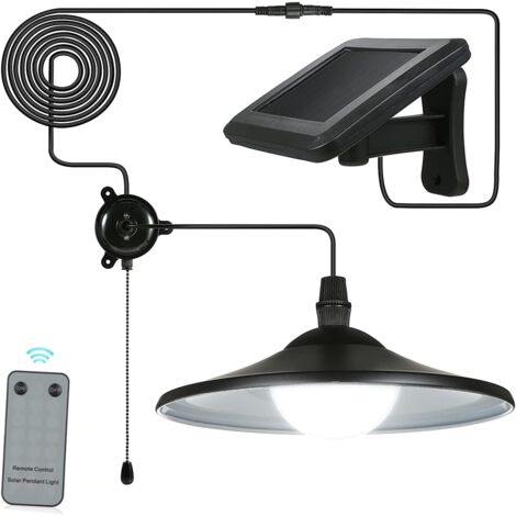 Solarleuchten für den Außenbereich, E27-LED-Hänge-Solarstrom-empfindliche Schuppenleuchten für den Außenbereich, wasserdichte Hängedekorationslampe mit Fernbedienung und Online-Steuerung