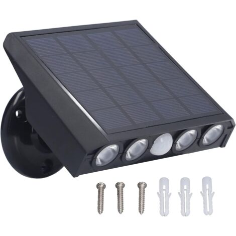 Solarleuchten für den Außenbereich, Solar-Wandleuchte, IP65, wasserdicht, 360 Grad verstellbar, 3 Modi, energiesparende LED-Wandleuchte für den Flur, Innenhof