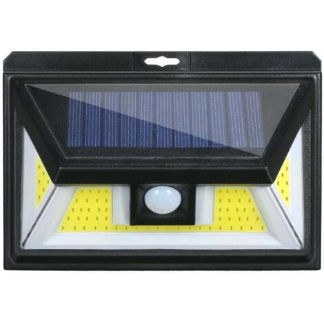 Solarleuchten, wasserdicht, COB, PIR-Bewegungssensor, Wandleuchte, Sicherheitsbeleuchtung bei Nacht, einfach zu installieren, für Terrasse, Garten, Zaun, Einfahrt, Garage