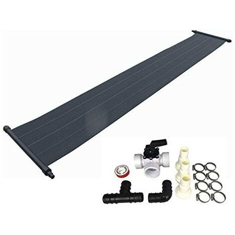 Pool Solarmatte Solarheizung 'Power' 6,0 x 0,6m + 15-teiliges Bypass-Set
