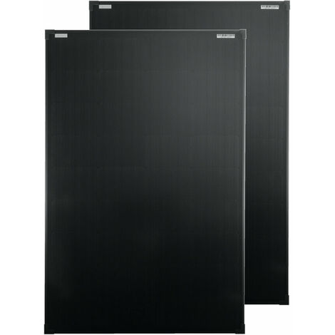 Solarmodule 2 Stück 100 Watt schwarz Mono Solarpanel Solarzelle 1000x675x30