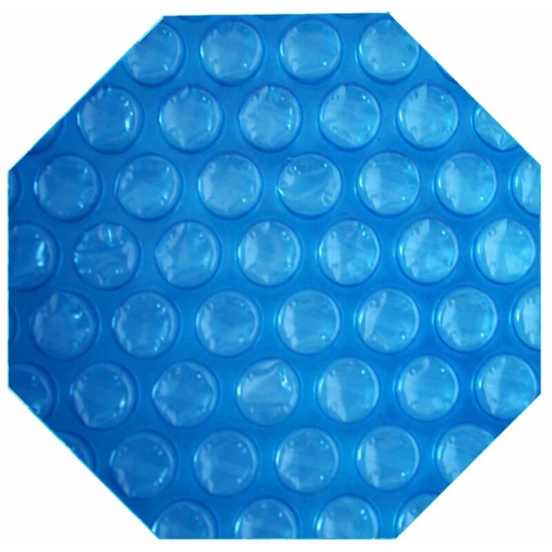 Evolution - Bâche solaire octogonale 273cm light-blue 300µm piscine bois chauffage protection