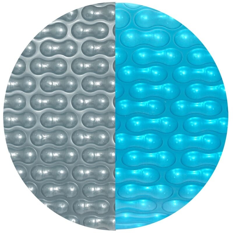 Evolution - Bâche solaire ronde 300cm Darkblue-Silver 400µm Geobubble isolation piscine
