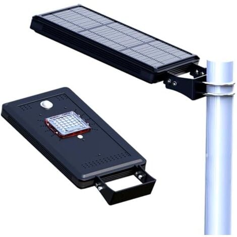 Solarsys – Solarleuchte 2000 Lumen 14W Solarpanel, Aluminiumgehäuse, Korrosionsschutzbehandlung, inklusive Montageset und Schrauben – für Garten, Hof und Straße