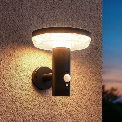 ARUM LIGHTING Solarwandleuchte MIRAMAR Equi. 60W Präsenzmelder 3 Modi