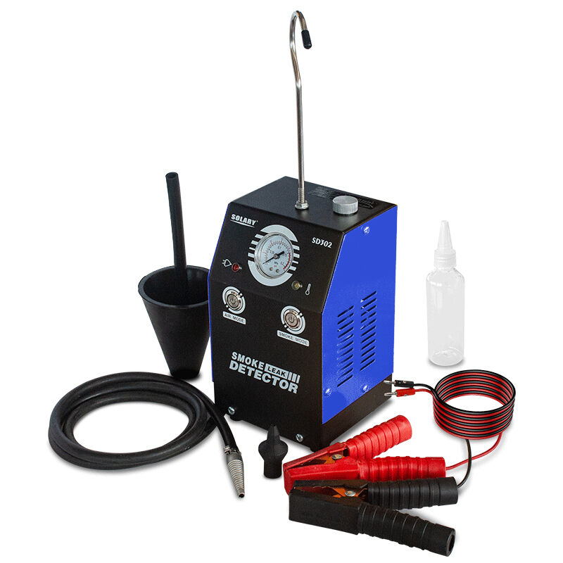 Solary - Mini Machine à Fumée evap, SD302, Mini Outil de Détection de Fuites pour Automobiles, DC12V, avec Indicateur de Pression. Blue. - Blue