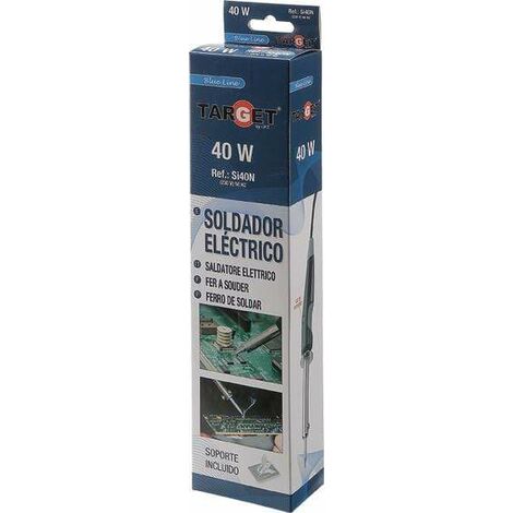 Soldador de punta recta Target 40W 1,2+2,5MM