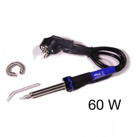 SOLDADOR ELECTRICO 60W NEGRO-AZUL - BRINOX