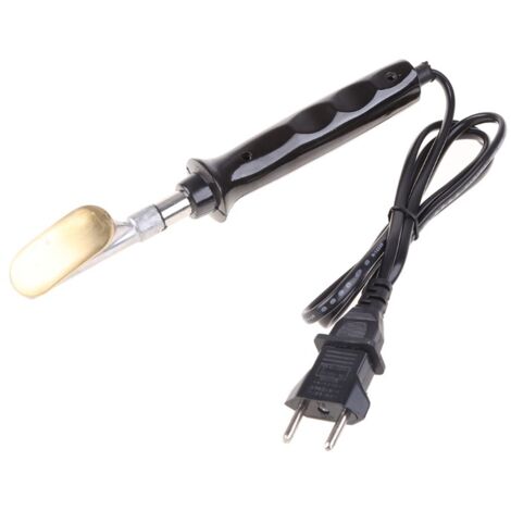 Soldador eléctrico con mango de plástico y punta plana para reparación de parachoques de coche, herramientas de soldadura manual, enchufe UE.
