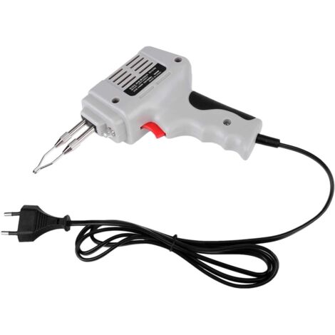 Soldador eléctrico, equipo de soldadura eléctrica, UE 220 V 100 W, soldador eléctrico, herramienta de soldadura manual con alambre de soldadura y luces.
