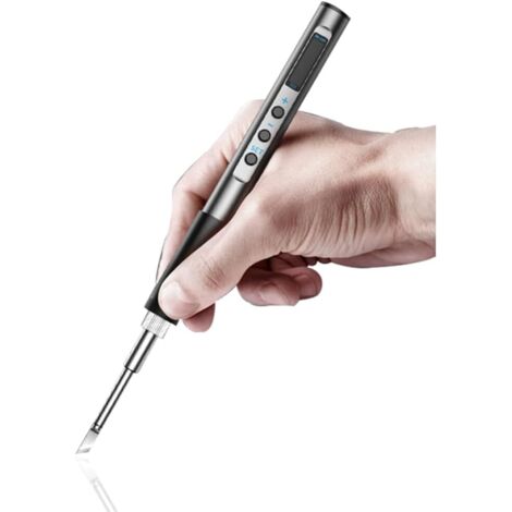 Soldador inalámbrico, kit de soldadura de 65 W, soldador eléctrico USB, soldador digital, soldadores portátiles con temperatura ajustable 180-450 ℃, entrada de alimentación DC/PD