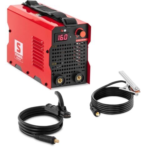Soldador por Electrodo MMA Soldadora 160 A Hot Start Anti Stick IGBT - Negro