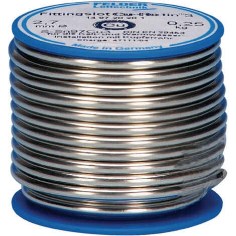 Soldadura de conexión Cu-Rotin®3 2.7mm 250g S-Sn97Cu3 FELDER