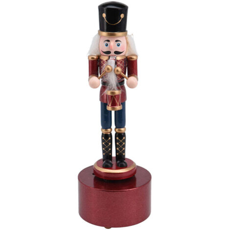 Soldatino schiaccianoci con carillon per decorazioni natalizie 22 cm -Stile 3