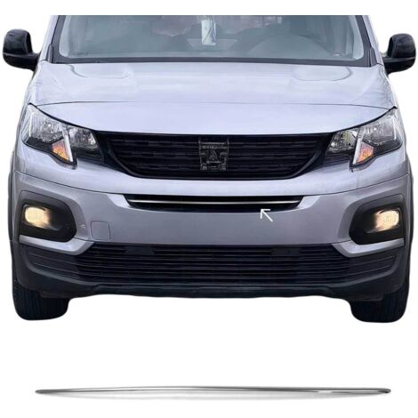 Solde Moulure De Grille De Calandre Compatible avec Peugeot Rifter 2018-2026 inox Chromé