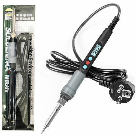 Soldering iron 90W precision electronic soldering iron, adjustable temperature 180-240°C, EU plug 220V, portable for professional hobbyists