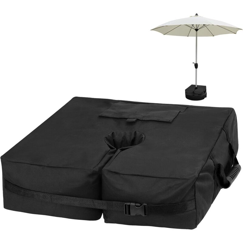 Soldes Sac de Poids de Base de Parasol détachable, jusqu'à 85 LB, Sac de Poids de Parapluie pour Sacs de Sable de Parasol en surplomb, Patio lesté,