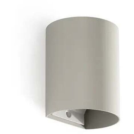 SOLE aplique de pared gris liso con interruptor 40524