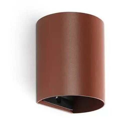 SOLE aplique de pared terracota liso con interruptor 40525