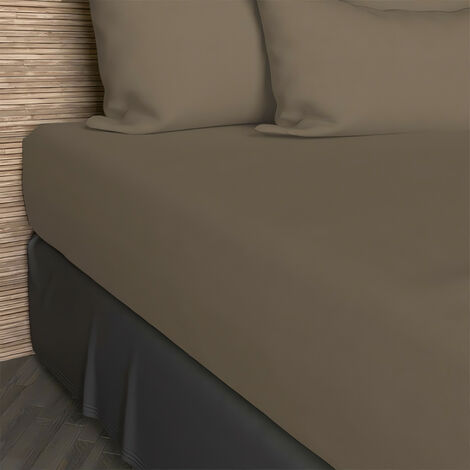 Soleil D Ocre – Drap housse 140x190 cm 100% coton – Bonnet 25 cm – Hypoallergénique – Lavable à 60° – Standard 100 OEKO-TEX