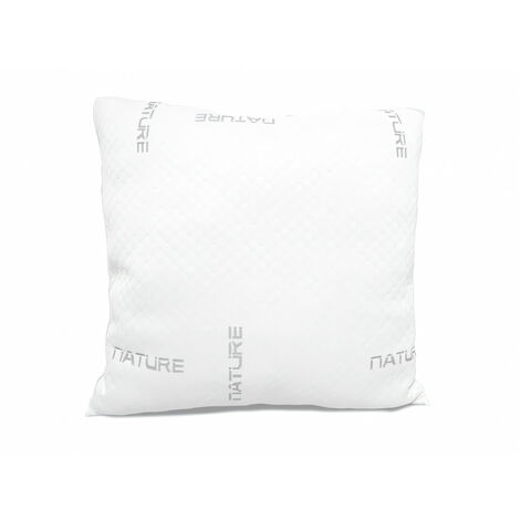 Soleil D Ocre – Oreiller mémoire de forme 60x60 cm – Mousse à mémoire – Enveloppe tissu stretch 100% polyester – Traitement Aloe Vera anti-acarien