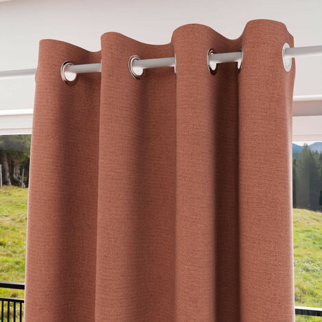 Soleil D Ocre – Rideau occultant 135x250 cm – 100% polyester – 8 œillets inoxydables – Doublure PVC pour occultation totale – Couleur safran