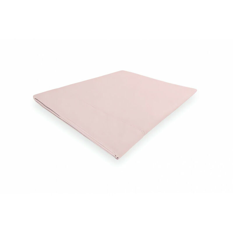 soleil d ocre - drap plat en coton percale camille, rose, par songe de camille - 180 x 290 cm - rose