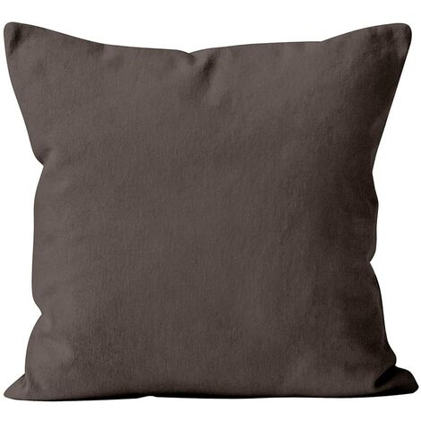 Soleil d'ocre Federa per Cuscino, Poliestere, Marrone (Moka), 60 x 60 cm