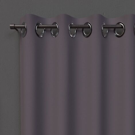 Soleil d'ocre OSCURANTE Tenda con Occhielli, Grigio (Antracite), 140 x 180 cm