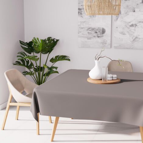 Soleil d'ocre Tovaglia Antimacchia, Marrone, 140 x 140 cm