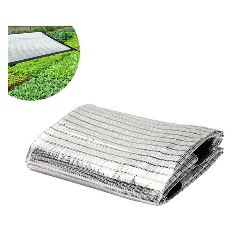 Aougo - Soleil Voile Shade Toile en Aluminium Ombre en Aluminium Filet d'aluminium Ombre d'ombrage Net Toile de Store pour Jardin Patio Fleur Plante