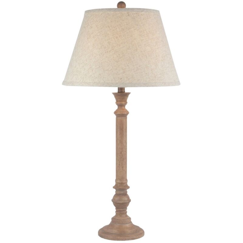 Image of Solenne Table Lamp with Edged Linen&hellip;