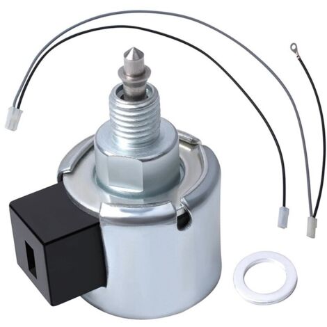 Solenoide de corte de combustible 846639 con junta de repuesto para motor de césped Briggs & Stratton FS-33R877-A1