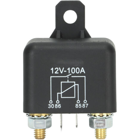 Solénoïde de relais de démarreur 4 broches 12V 100A NO pour tondeuse à gazon, tracteur de jardin, voiturette de golf