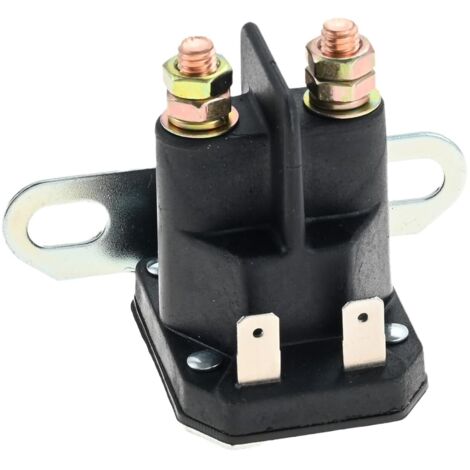 Solénoïde de tondeuse à gazon 4 pôles 12 V compatible avec MTD 725-04439  Relais solénoïde de démarreur pour VTT, motoneiges, tracteur à gazon pour Cub Cadet